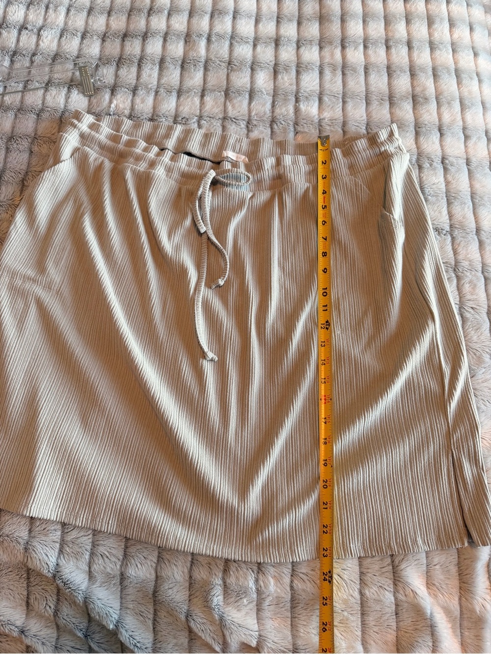 Maurice’s Plus Size Heather Gray Ribbed Pocket Skirt 3X